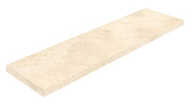 620070002853 Керамогранит Аурелия Уайт Ступень угловая левая Натуральный 120x33 ColiseumGres