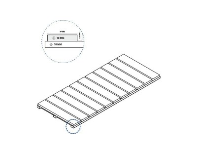 Керамогранит Блэк Решётка Стрим 10 Грип 60x25