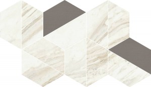 Мозаика Треви Уайт Трапециум 31,4x18