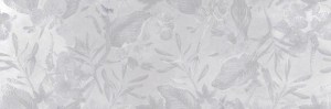 Керамическая плитка Bosco Verticale цветы серый 25х75