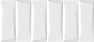 EVG053 Настенная плитка Evolution рельеф кирпичи белый 44x20 Cersanit
