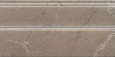 FMA032R Плинтус Серенада бежевый тёмный глянцевый обрезной 30x15 Kerama Marazzi