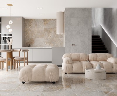 Коллекция плитки Fantastico Grey Granito Laparet в интерьере