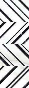 Керамическая плитка Gatsby черно-белый 25x75