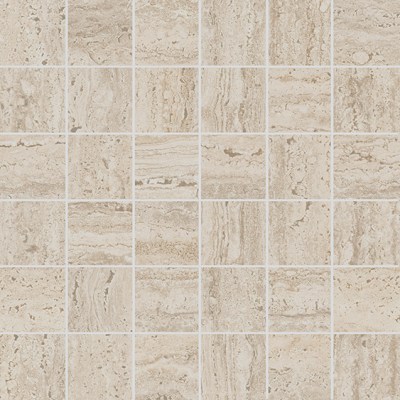 KMD2MSA008GR Керамогранит Декор Про Травертин мозаичный бежевый светлый матовый обрезной 30x30 Kerama Marazzi