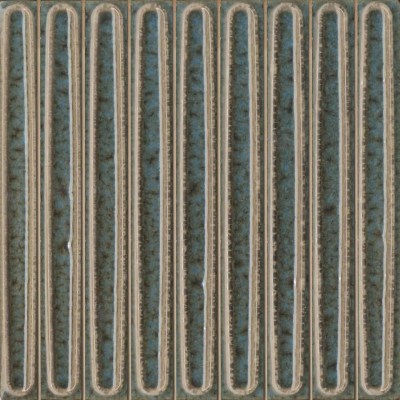 KMD2SOB002BN Декор чипсет Далия бирюзовый глянцевый 20x20x0,95 Kerama Marazzi
