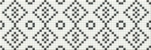 Вставка Pret a Porter Black&White Mosaic 25х75