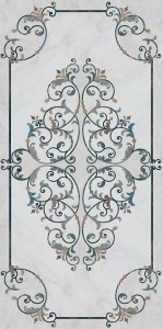 Парнас декорированный лаппатированный 160x80