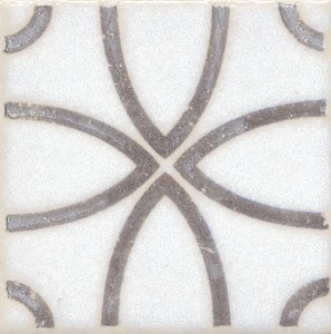 Вставка Амальфи орнамент коричневый
