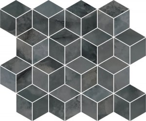 Джардини серый темный мозаичный 45x37,5 декор