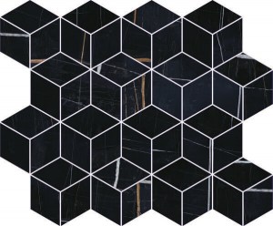 Греппи черный мозаичный 45x37,5 декор