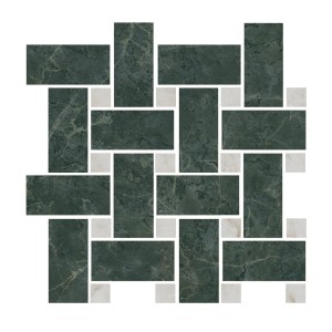 T038/SG6542 Керамогранит Мозаика Декор Серенада мозаичный зелёный лаппатированный 32x32 Kerama Marazzi