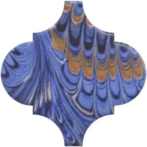 VT/A624/65000 Декор Арабески Венеция синий матовый 6,5x6,5 Kerama Marazzi