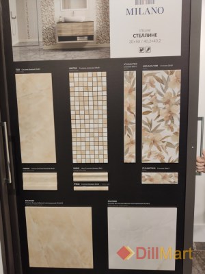 Коллекция Стеллине Kerama Marazzi серии Milano в интерьере